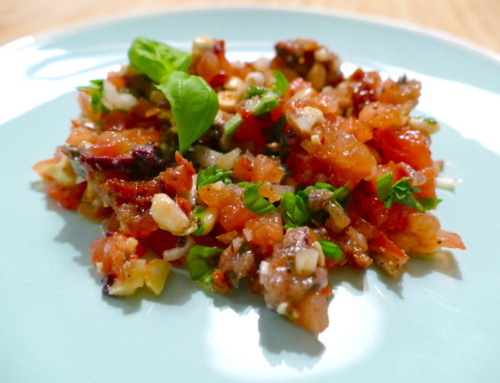 Tomaten/ansjovis salade